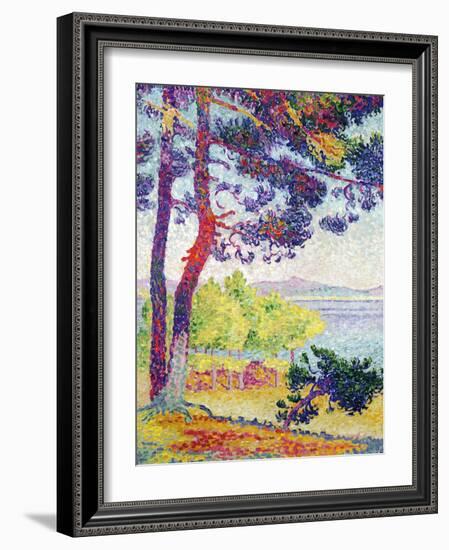 Afternoon at Pardigon, Var, 1907-Henri Edmond Cross-Framed Giclee Print