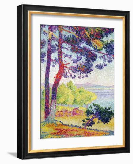 Afternoon at Pardigon, Var, 1907-Henri Edmond Cross-Framed Giclee Print