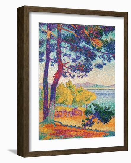 Afternoon at Pardigon-Henri Edmond Cross-Framed Art Print