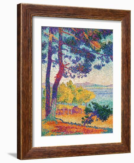 Afternoon at Pardigon-Henri Edmond Cross-Framed Art Print