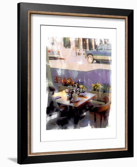 Afternoon Cafe, Venice Beach, California-Nicolas Hugo-Framed Giclee Print