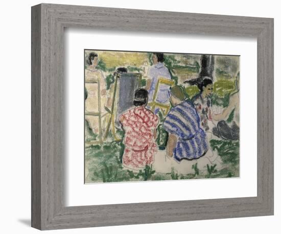 Afternoon Chat in the Park-Ethel Ashton-Framed Giclee Print