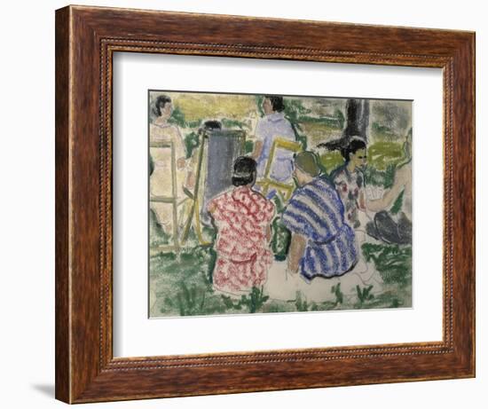 Afternoon Chat in the Park-Ethel Ashton-Framed Giclee Print