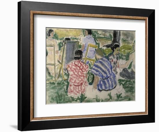 Afternoon Chat in the Park-Ethel Ashton-Framed Giclee Print