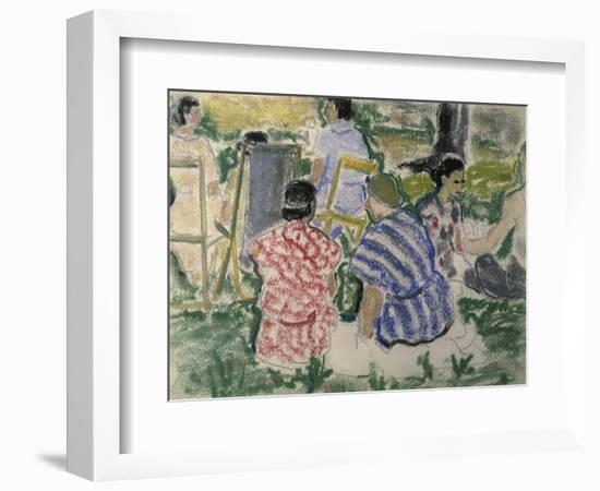 Afternoon Chat in the Park-Ethel Ashton-Framed Giclee Print