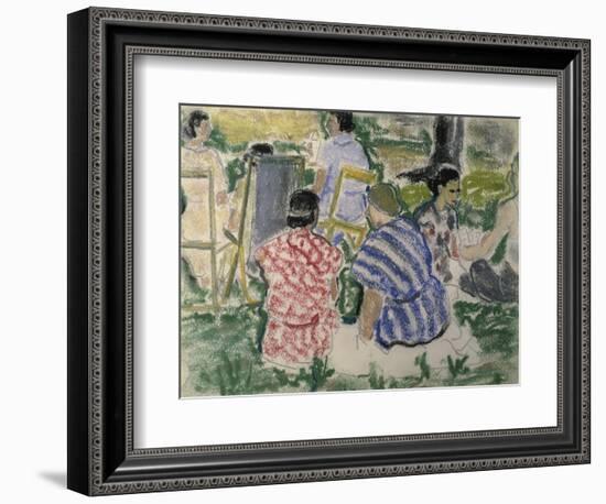 Afternoon Chat in the Park-Ethel Ashton-Framed Giclee Print