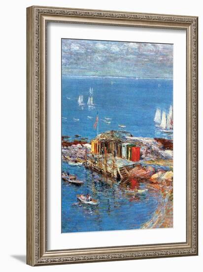 Afternoon in August-Childe Hassam-Framed Art Print