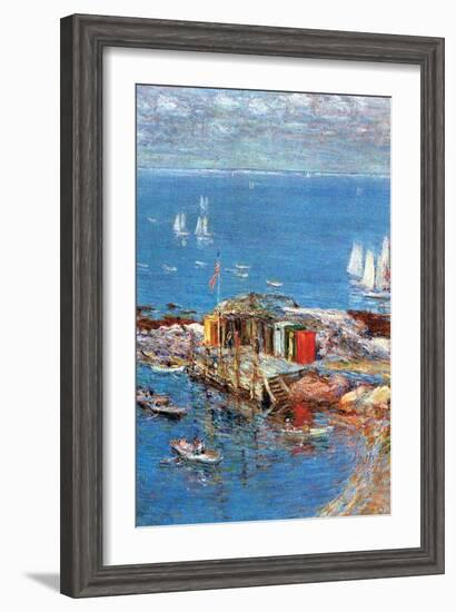 Afternoon in August-Childe Hassam-Framed Art Print