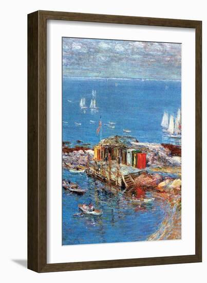 Afternoon in August-Childe Hassam-Framed Art Print