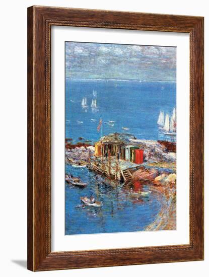 Afternoon in August-Childe Hassam-Framed Art Print
