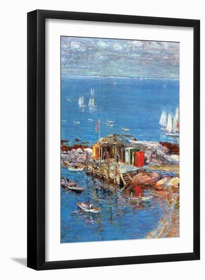 Afternoon in August-Childe Hassam-Framed Art Print