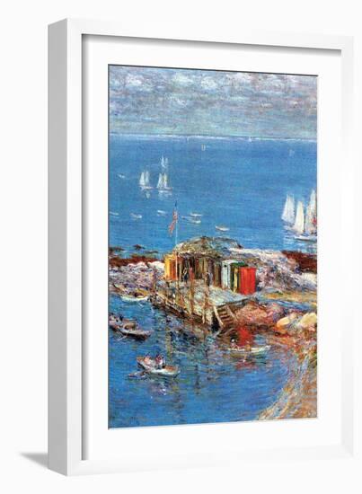 Afternoon in August-Childe Hassam-Framed Art Print