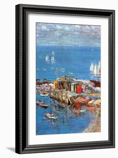 Afternoon in August-Childe Hassam-Framed Art Print