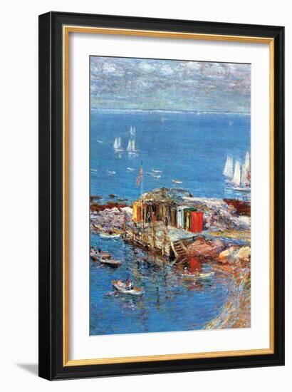 Afternoon in August-Childe Hassam-Framed Art Print