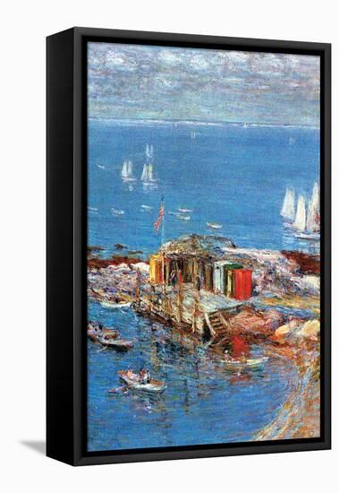 Afternoon In August-Childe Hassam-Framed Stretched Canvas