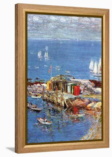 Afternoon In August-Childe Hassam-Framed Stretched Canvas