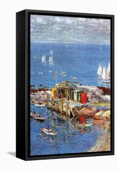 Afternoon In August-Childe Hassam-Framed Stretched Canvas