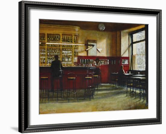 Afternoon in Cafe Central, Madrid-Clive McCartney-Framed Giclee Print