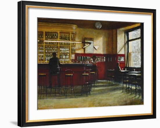 Afternoon in Cafe Central, Madrid-Clive McCartney-Framed Giclee Print