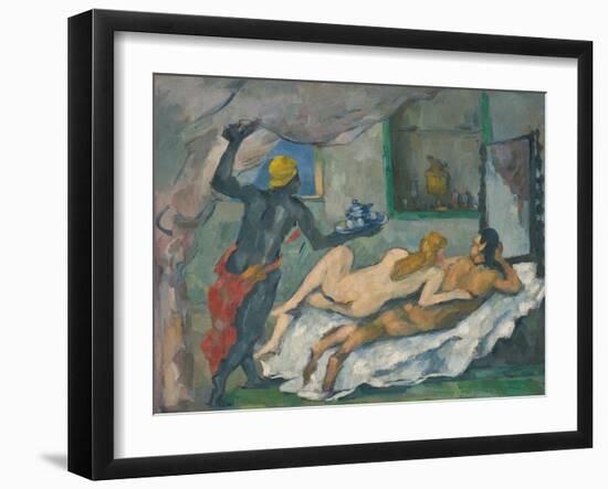 Afternoon in Naples (L'Apres-Midi a Naple), C. 1875-Paul Cézanne-Framed Giclee Print