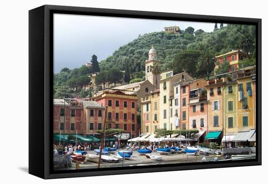 Afternoon In Portofino-Marilyn Dunlap-Framed Stretched Canvas