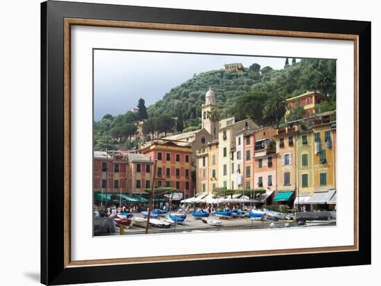 Afternoon In Portofino-Marilyn Dunlap-Framed Art Print