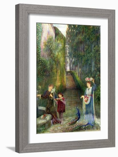 Afternoon in the Colonna Garden, Rome-Marie Spartali Stillman-Framed Giclee Print