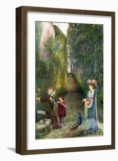 Afternoon in the Colonna Garden, Rome-Marie Spartali Stillman-Framed Giclee Print