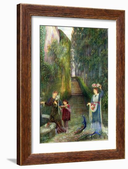 Afternoon in the Colonna Garden, Rome-Marie Spartali Stillman-Framed Giclee Print