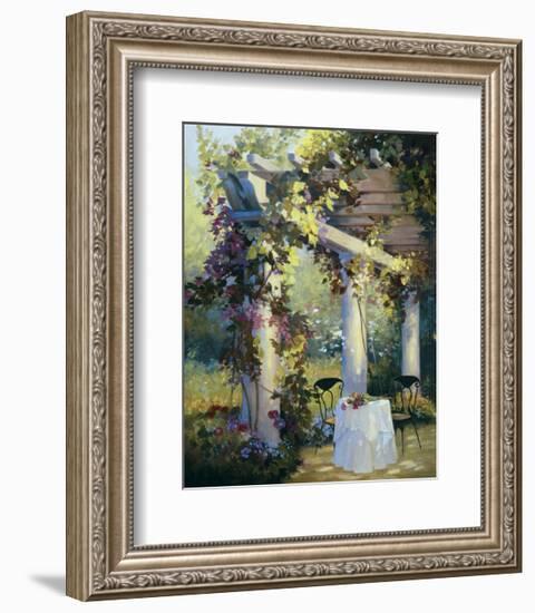 Afternoon in the Garden-Carolyne Hawley-Framed Art Print