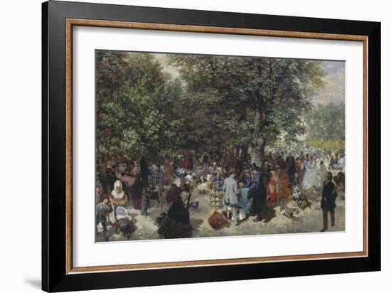 Afternoon in the Tuileries, 1867-Adolph von Menzel-Framed Giclee Print