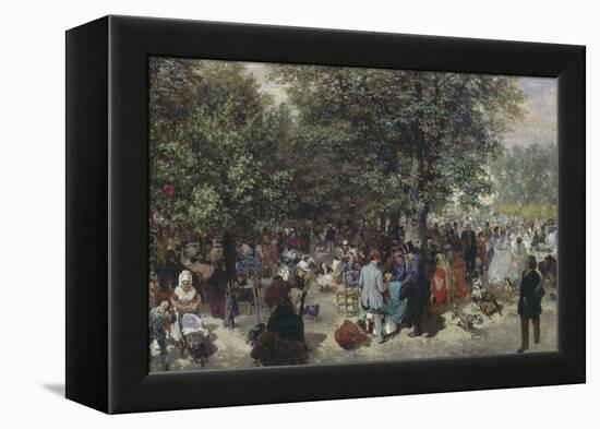 Afternoon in the Tuileries, 1867-Adolph von Menzel-Framed Premier Image Canvas