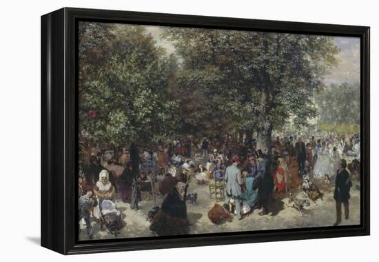 Afternoon in the Tuileries, 1867-Adolph von Menzel-Framed Premier Image Canvas