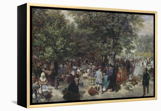 Afternoon in the Tuileries, 1867-Adolph von Menzel-Framed Premier Image Canvas