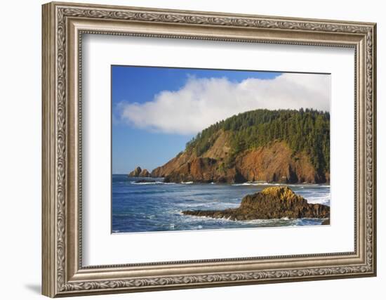 Afternoon Light along Short Beach and Indian Beach, Ecola State Park, Oregon Coast-Craig Tuttle-Framed Photographic Print