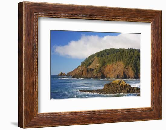 Afternoon Light along Short Beach and Indian Beach, Ecola State Park, Oregon Coast-Craig Tuttle-Framed Photographic Print