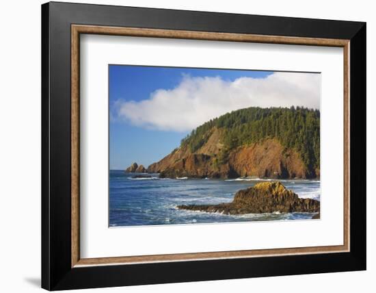 Afternoon Light along Short Beach and Indian Beach, Ecola State Park, Oregon Coast-Craig Tuttle-Framed Photographic Print