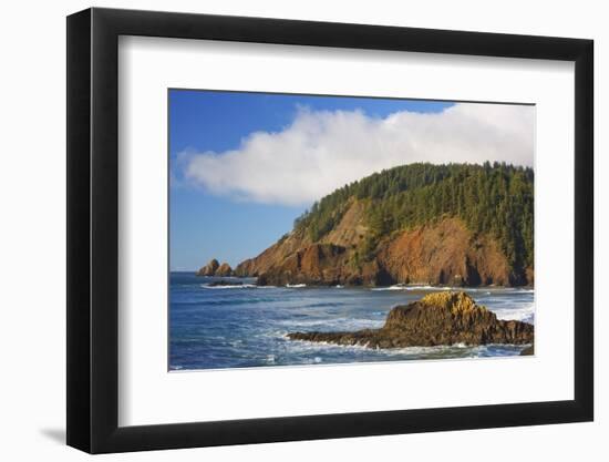 Afternoon Light along Short Beach and Indian Beach, Ecola State Park, Oregon Coast-Craig Tuttle-Framed Photographic Print