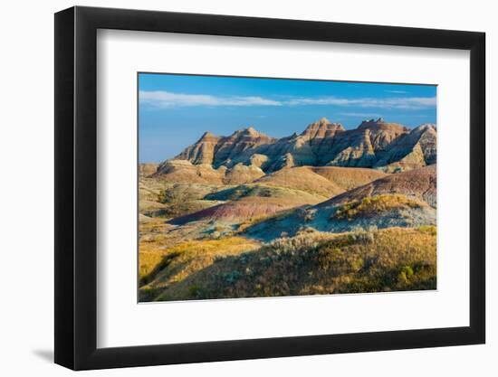 Afternoon light warms the colors in the Yellow Mounds area-John Shaw-Framed Photographic Print