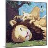 Afternoon Nap With Cub-Kestrel Michaud-Mounted Giclee Print