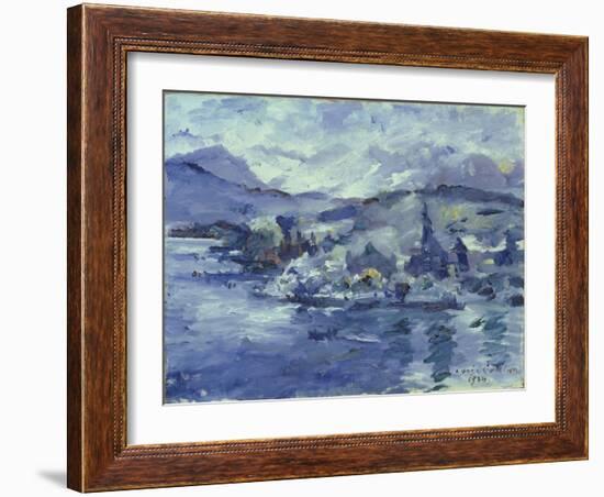 Afternoon on Lake Lucerne, 1924-Lovis Corinth-Framed Giclee Print