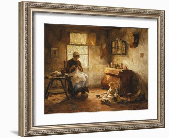 Afternoon Pastimes-Evert Pieters-Framed Giclee Print