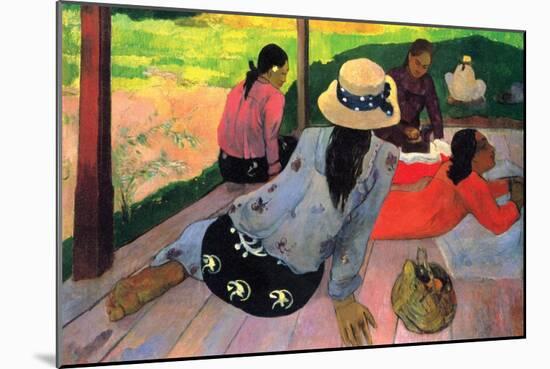Afternoon Quiet Hour-Paul Gauguin-Mounted Art Print