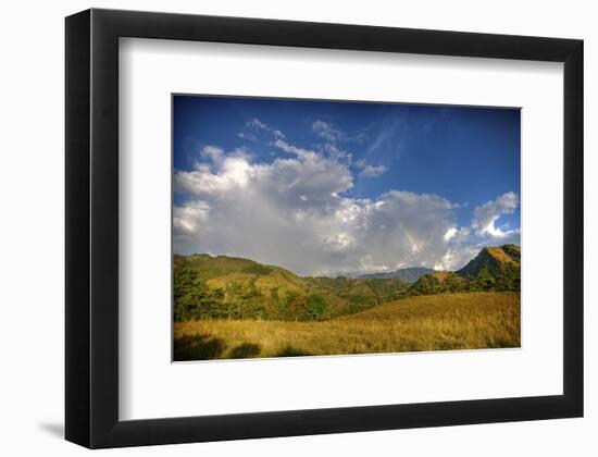 Afternoon Rainbow and Clouds-Nish Nalbandian-Framed Art Print