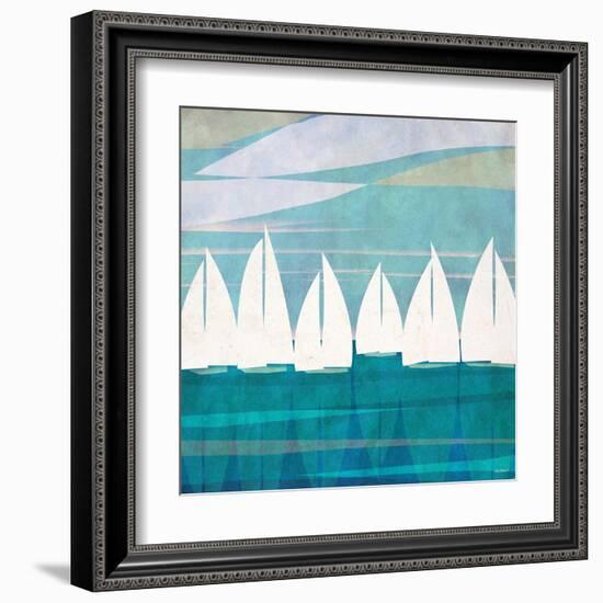 Afternoon Regatta I-Dan Meneely-Framed Art Print