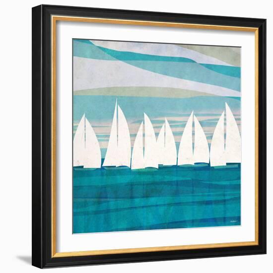 Afternoon Regatta II-Dan Meneely-Framed Art Print