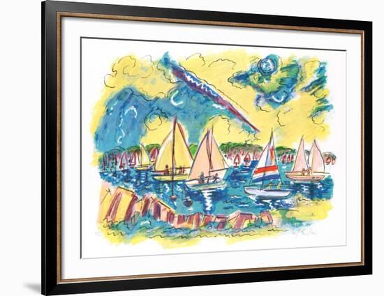 Afternoon Sails-Wayne Ensrud-Framed Limited Edition