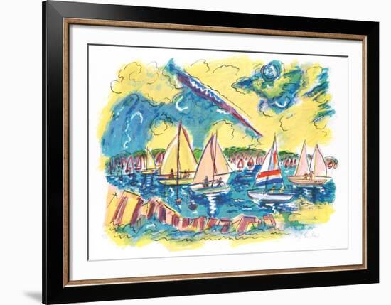 Afternoon Sails-Wayne Ensrud-Framed Limited Edition