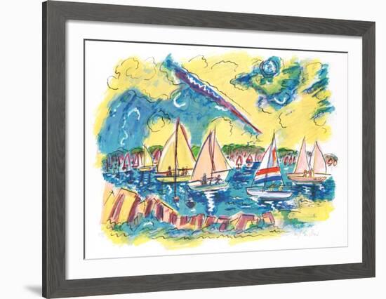 Afternoon Sails-Wayne Ensrud-Framed Limited Edition