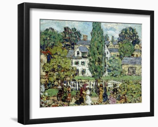 Afternoon Stroll, Summer-Maurice Brazil Prendergast-Framed Giclee Print